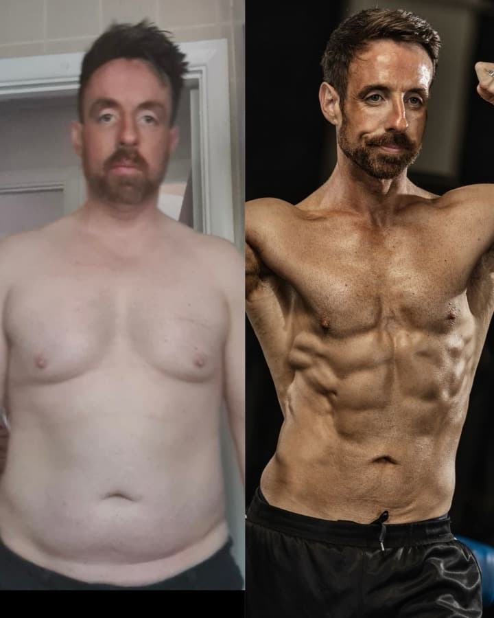 Steve, before and after